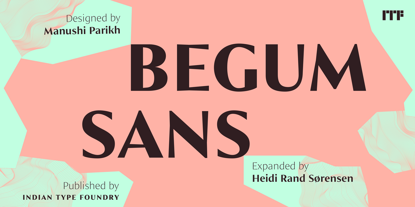 Begum Sans Medium Font preview
